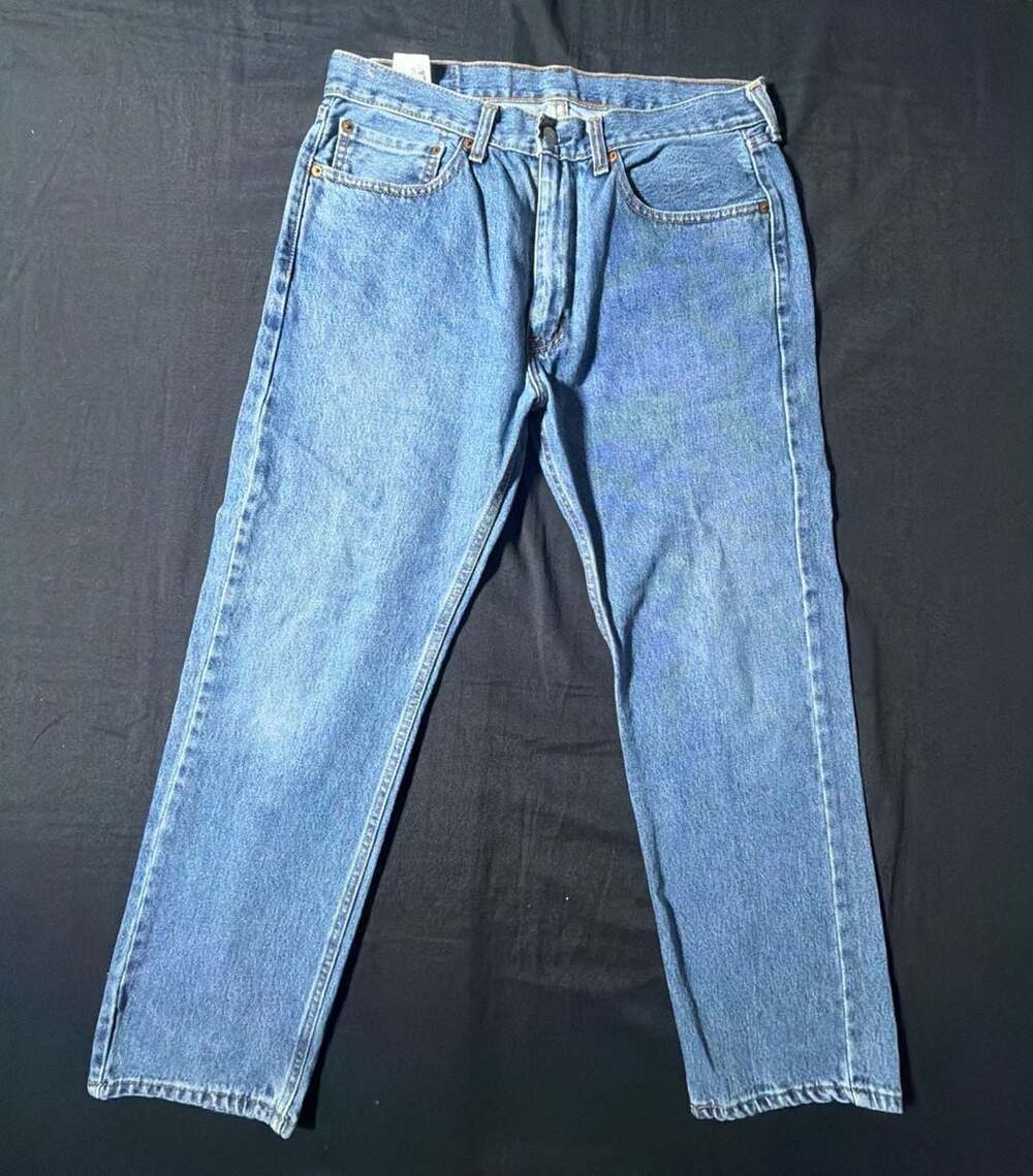 Levi's 505 Regular Fit Mid-Rise Straight Leg Jeans - Medium Wash